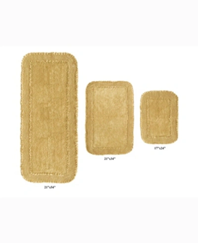 Shop Home Weavers Radiant 3-pc. Bath Rug Set In Yellow