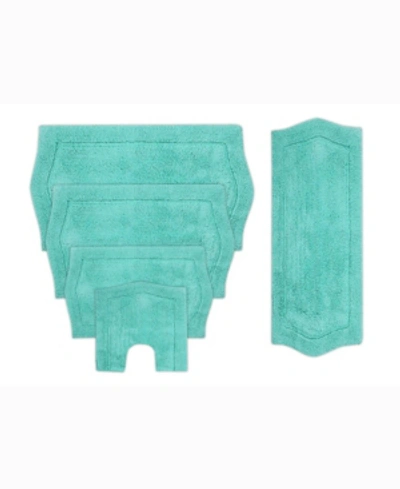 Shop Home Weavers Waterford 5-pc. Bath Rug Set In Turquoise