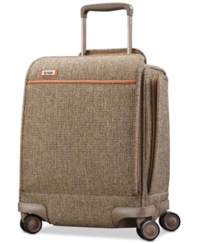 Shop Hartmann Tweed Legend 16.5" Underseat Carry-on Spinner Suitcase In Natural Tweed