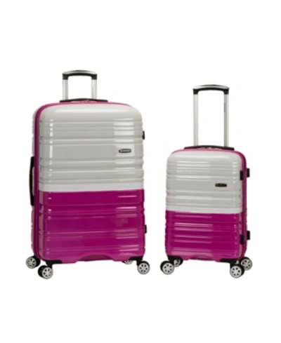 Shop Rockland 2-pc. Hardside Luggage Set In Pink