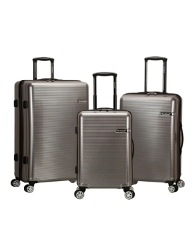 Shop Rockland Horizon 3-pc. Hardside Luggage Set In Silver