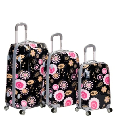Shop Rockland 3-pc. Hardside Luggage Set In Pink