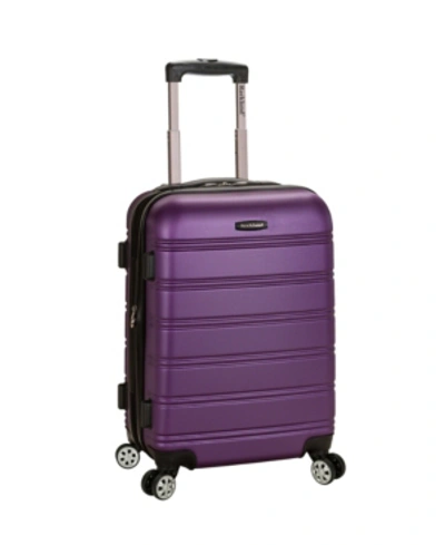 Shop Rockland Melbourne 20" Hardside Carry-on Spinner In Purple