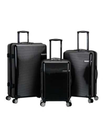 Shop Rockland Horizon 3-pc. Hardside Luggage Set In Black