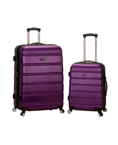 Shop Rockland 2-pc. Hardside Luggage Set In Purple