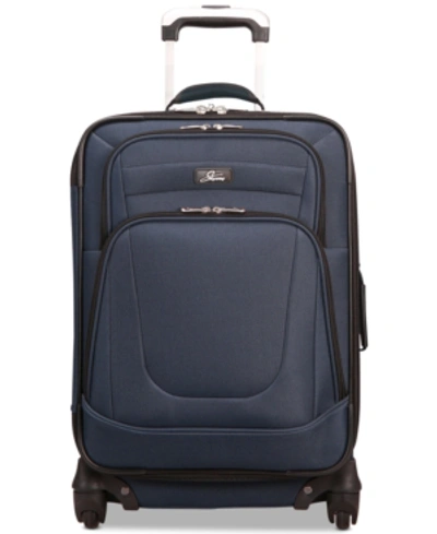 Skyway Epic 20 Inch Carry-on Spinner Suitcase In Surf Blue