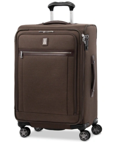 Shop Travelpro Platinum Elite 25" Softside Check-in Spinner In Rich Espresso