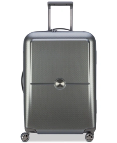 Shop Delsey Closeout!  Turenne 25" Hardside Spinner Suitcase In Silver