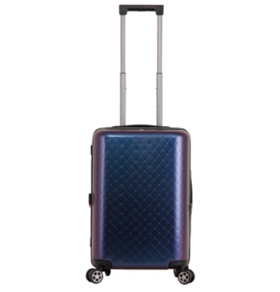 Shop Triforce Luggage Triforce David Tutera Malibu 22" Carry On Spinner Luggage In Iridescent