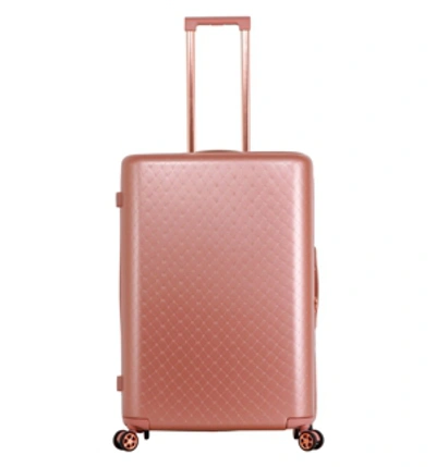 Shop Triforce Luggage Triforce David Tutera Malibu 26" Spinner Luggage In Rose Gold