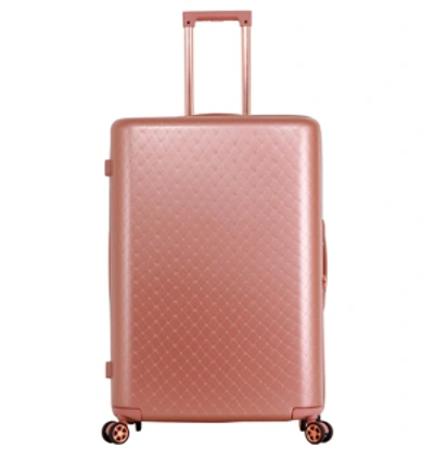 Shop Triforce Luggage Triforce David Tutera Malibu 30" Spinner Luggage In Rose Gold