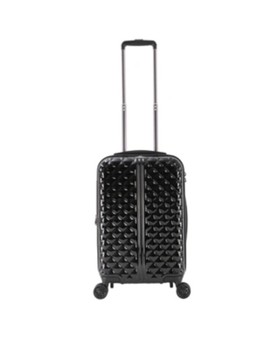 Shop Triforce Luggage Triforce Provence 22" Carry On Spinner Luggage In Black