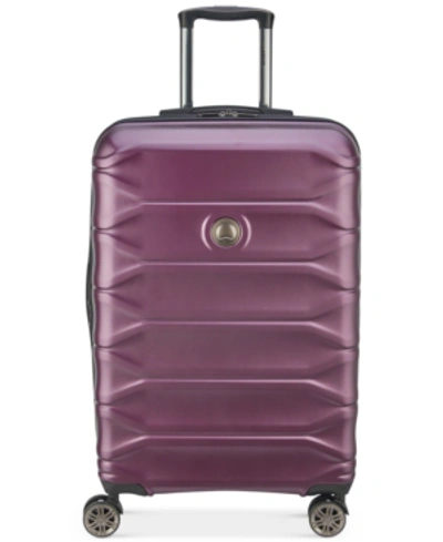 Shop Delsey Meteor 24" Hardside Expandable Spinner Suitcase, Created For Macy's In Plum
