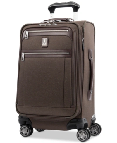Shop Travelpro Platinum Elite 21" Softside Carry-on Spinner In Rich Espresso