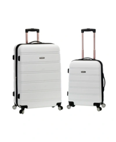 Shop Rockland 2-pc. Hardside Luggage Set In White