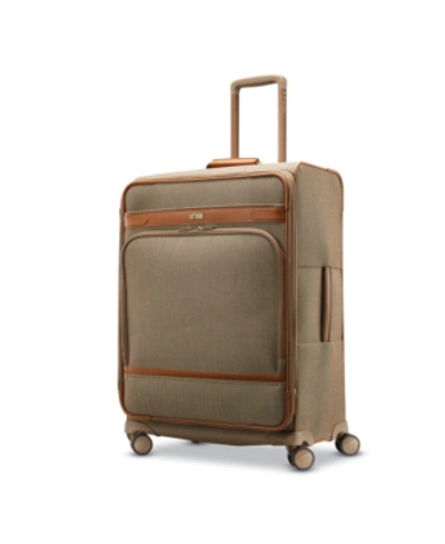 Shop Hartmann Herringbone Dlx Medium Journey Expandable Spinner Suitcase In Terracotta Herringbone