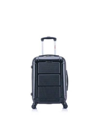 Shop Inusa Pilot 20" Lightweight Hardside Spinner Carry-on Luggage In Black