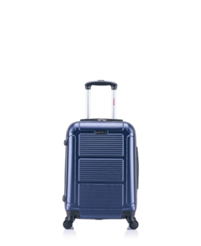 Shop Inusa Pilot 20" Lightweight Hardside Spinner Carry-on Luggage In Navy Blue