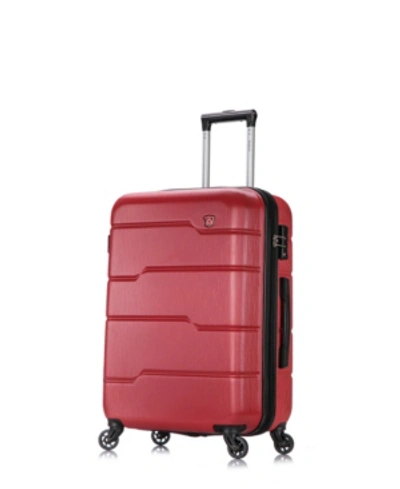 Shop Dukap Rodez 24" Lightweight Hardside Spinner Luggage In Red