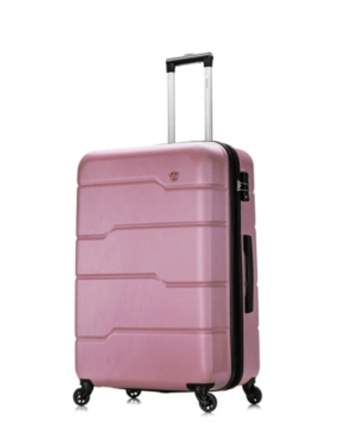Shop Dukap Rodez 28" Lightweight Hardside Spinner Luggage In Rose Gold