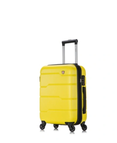 Shop Dukap Rodez 20" Lightweight Hardside Spinner Carry-on Luggage In Yellow