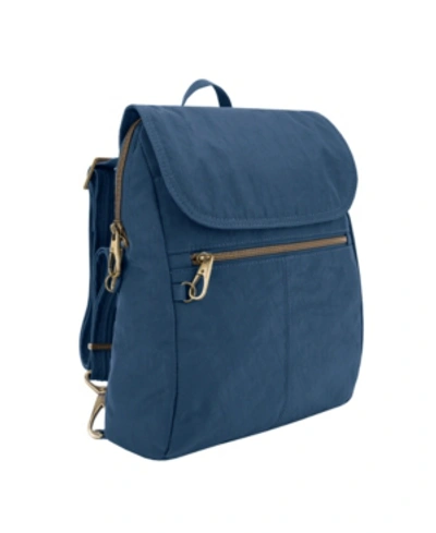 Shop Travelon Anti-theft Signature Backpack In Medium Blu
