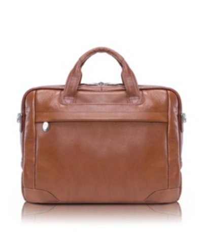 Mcklein Bronzeville Medium Laptop Briefcase In Brown