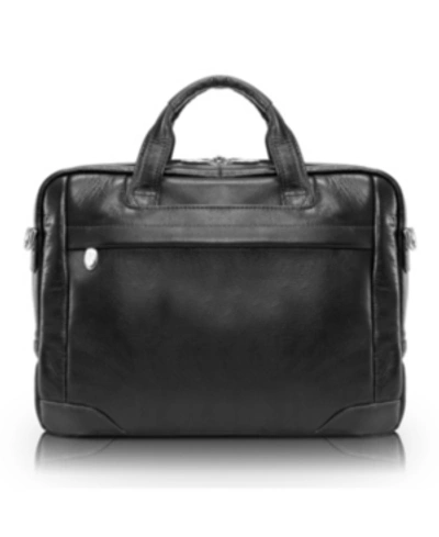Mcklein Bronzeville Medium Laptop Briefcase In Black