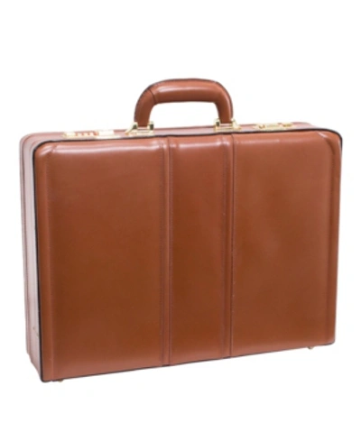 Shop Mcklein Coughlin Expandable Attache Briefcase In Brown