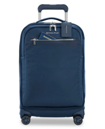 Shop Briggs & Riley Rhapsody 22" Tall Softside Carry-on Spinner In Navy