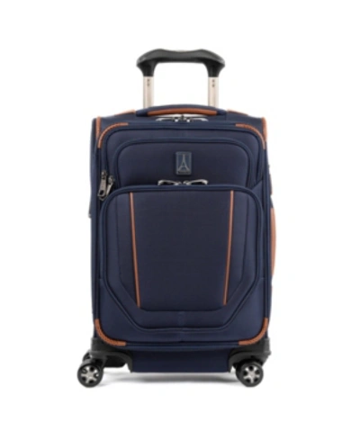 Shop Travelpro Crew Versapack 20" Global Softside Carry-on Spinner In Patriot Blue