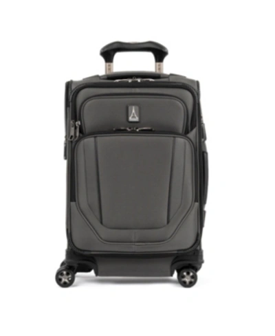 Shop Travelpro Crew Versapack 20" Global Softside Carry-on Spinner In Titanium Grey