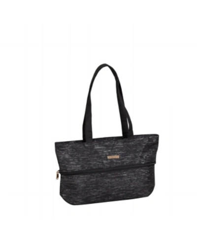 Shop Jenni Chan Sparkle Expandable Tote In Black