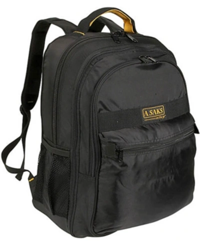 Shop A. Saks Expandable Laptop Backpack In Black