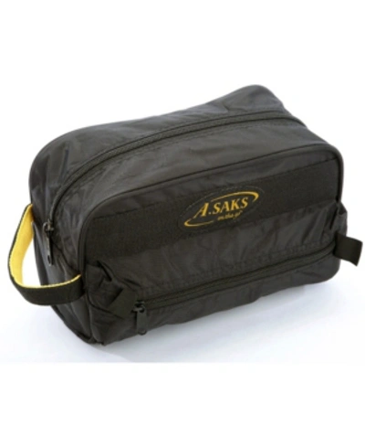 Shop A. Saks Deluxe Toiletry Kit In Black