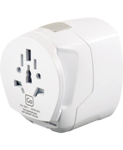 Shop Go Travel Worldwide Adapter + Usb In White