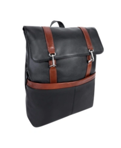Mcklein Element 17" Flap-over Laptop Tablet Backpack In Black