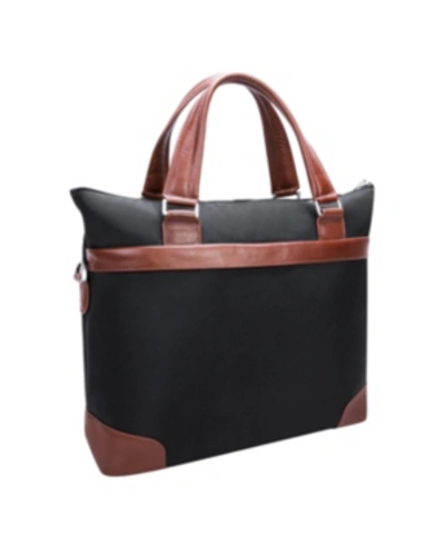 Mcklein Eastward 15" Nylon Laptop Tablet Briefcase In Black