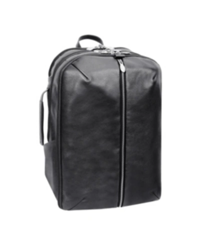Shop Mcklein Englewood 17" Triple Compartment Laptop Tablet Weekend Backpack In Black