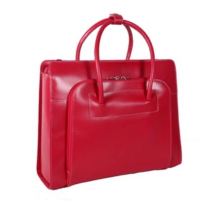 Shop Mcklein Lake Forest 15" Ladies Laptop Briefcase In Fuchsia