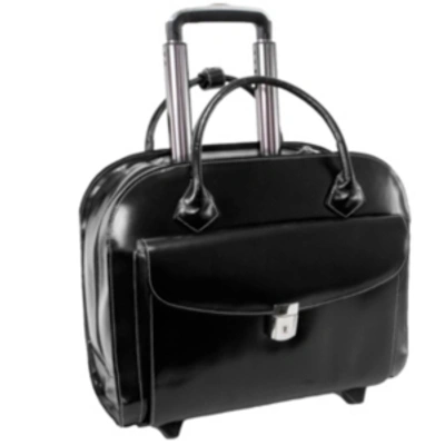 Shop Mcklein Granville, 15" Wheeled Ladies Laptop Briefcase In Black