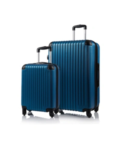 Shop Champs 2-pc. Tourist Hardside Luggage Set In Blue