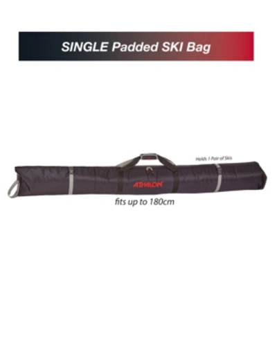 Shop Athalon Single Ski Padded Bag In Black