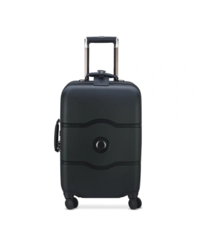 Shop Delsey Chatelet Plus 21" Carry-on Hardside Spinner Suitcase In Black
