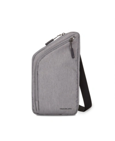 Shop Travelon Slim Crossbody Bag In Gray
