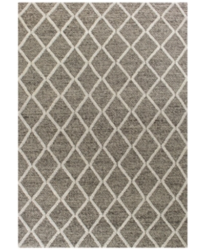 Kas Cortico Diamonds 5' X 7' Area Rug In 6162 Dark Grey