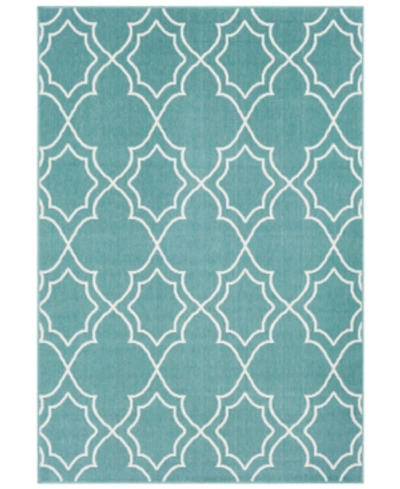 Surya Alfresco Alf-9653 Teal 3' X 5'6" Area Rug, Indoor/outdoor In Teal