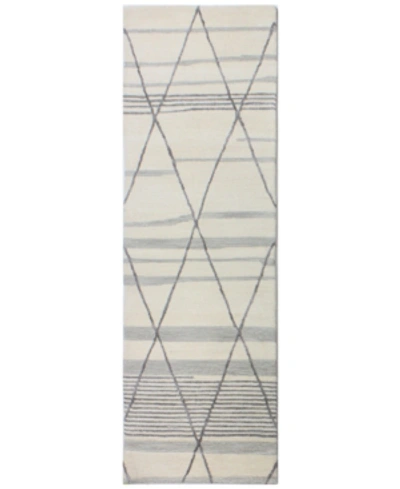 Shop Bb Rugs Closeout! Downtown Hg323 2'6" X 8' Runner Area Rug In Ivory