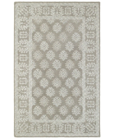 Shop Oriental Weavers Closeout!  Manor 81202 3'6" X 5'6" Area Rug In Grey/beige