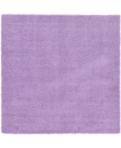 Shop Bridgeport Home Exact Shag Exs1 Lilac 8' 2" X 8' 2" Square Area Rug